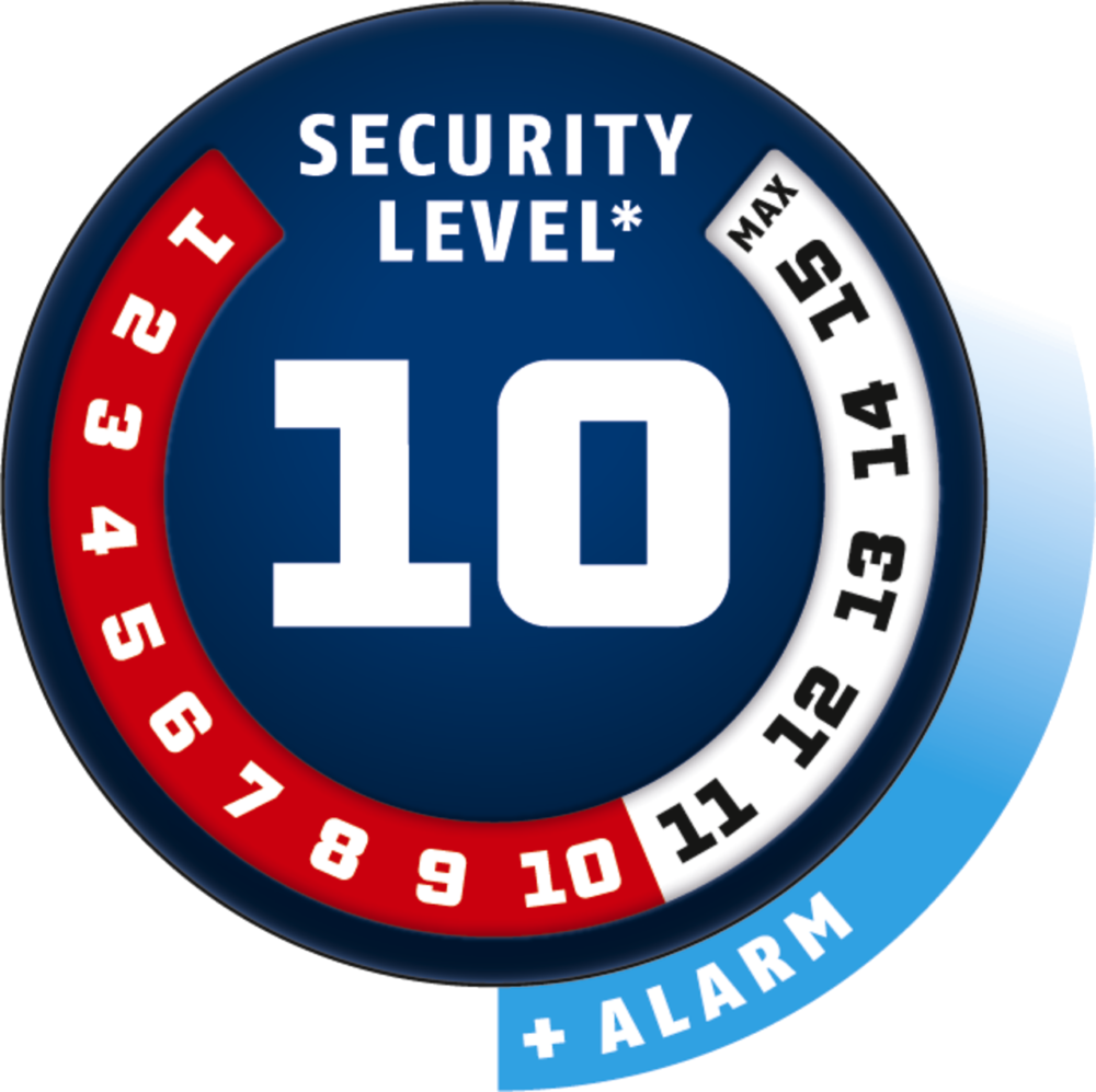 ABUS BORDO “BIG” XPLUS ALARM 6000KA/120 BK SH (3.9′) (62090)