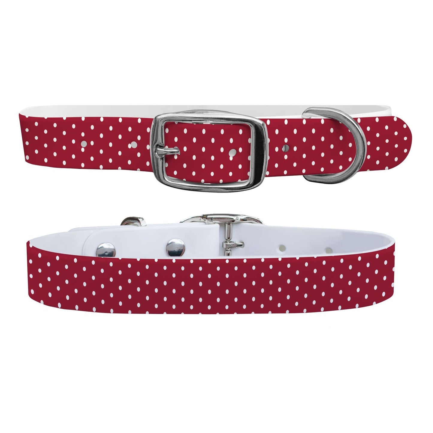 Alabama Team Spirit Polka Dot Dog Collar