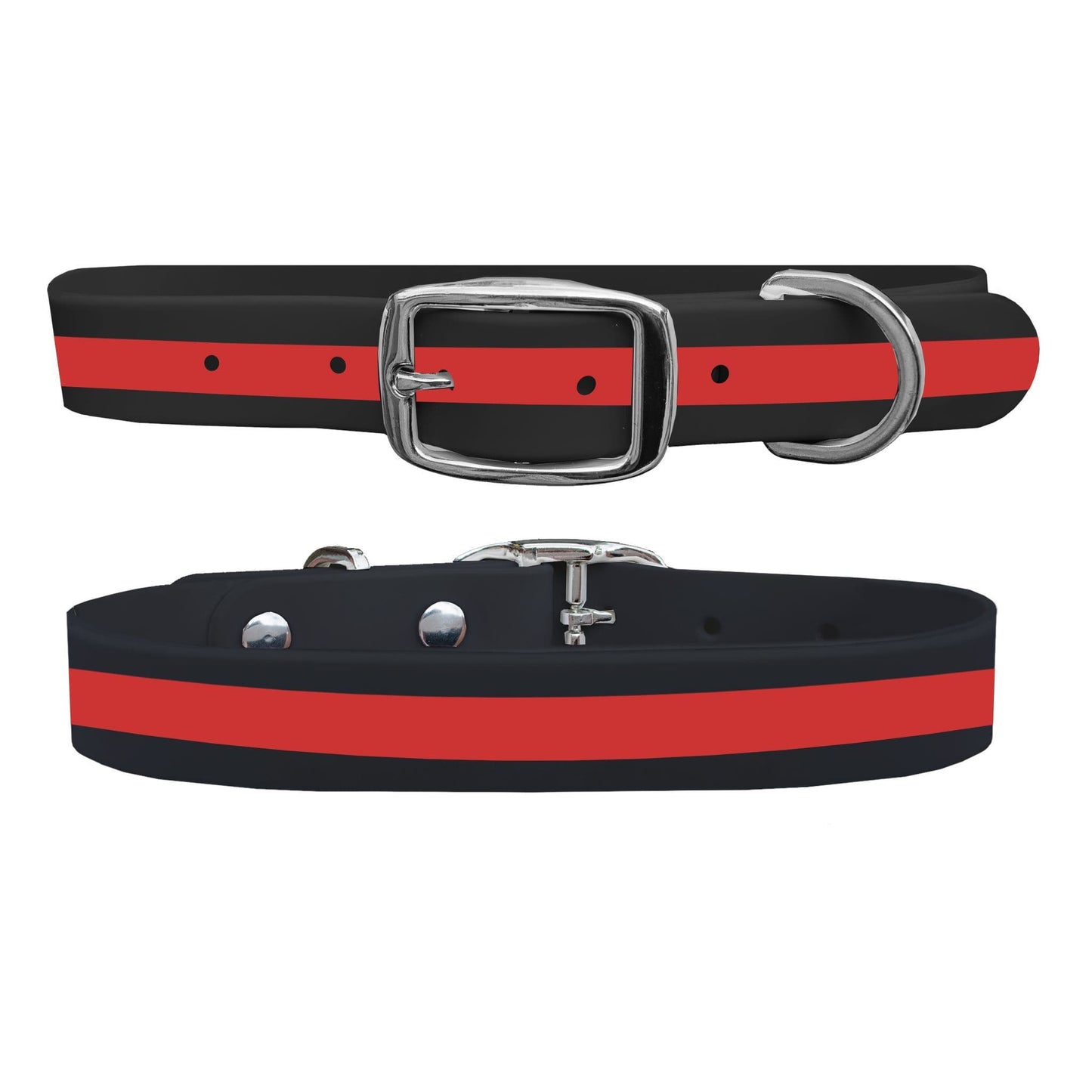 Red Line Firefighter Dog Collar