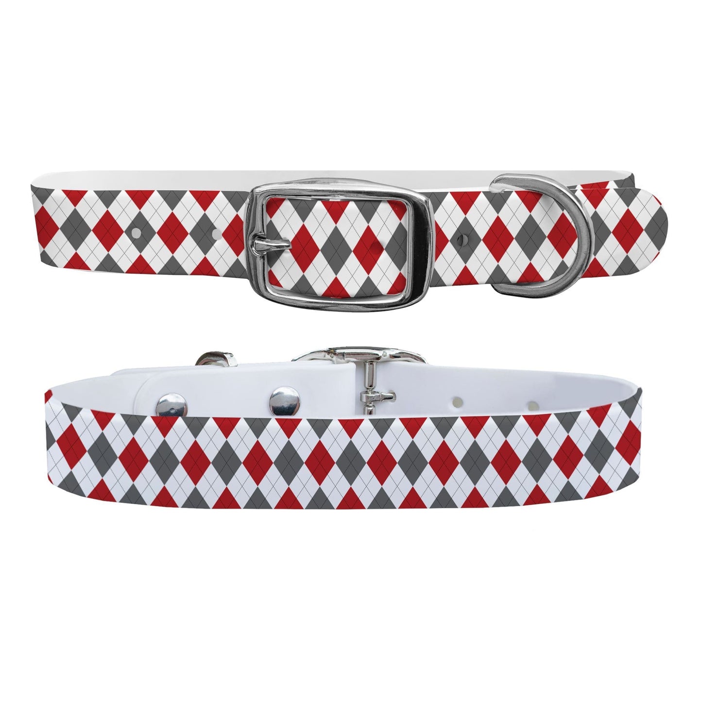 Ohio State Argyle Team Spirit Dog Collar