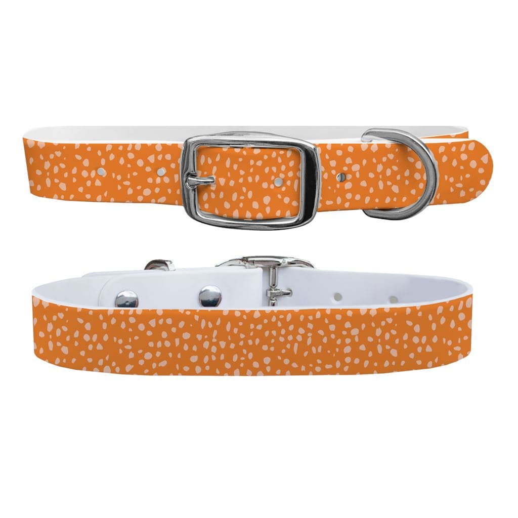 Pumpkin Flecks Orange Dog Collar