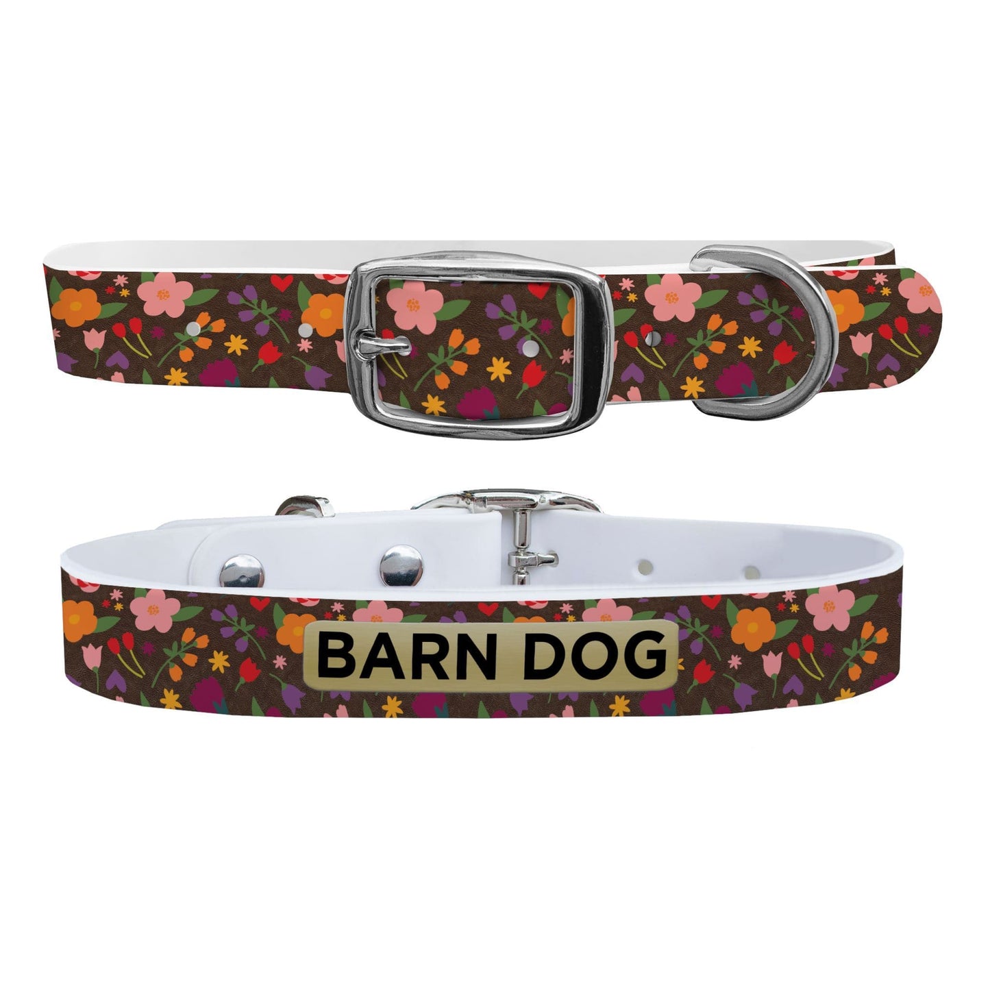 Barn Dog Floral Dog Collar