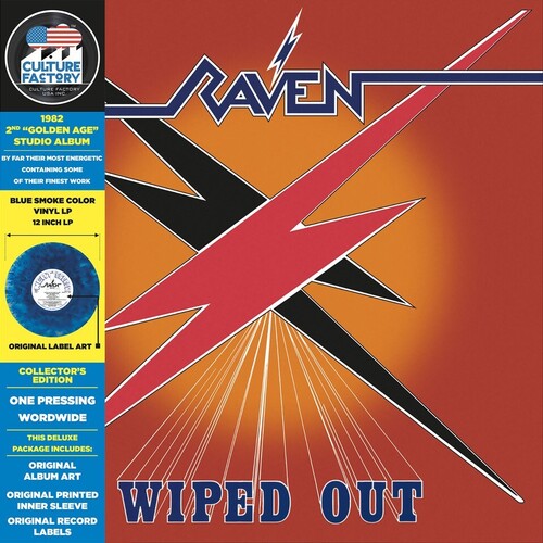 Raven - Wiped Out - Orange & Blue Smoke - Vinyl Record