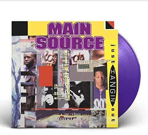 Main Source - Just Hangin' Out / Live At The Barbecue (purple) - Vinyl Record