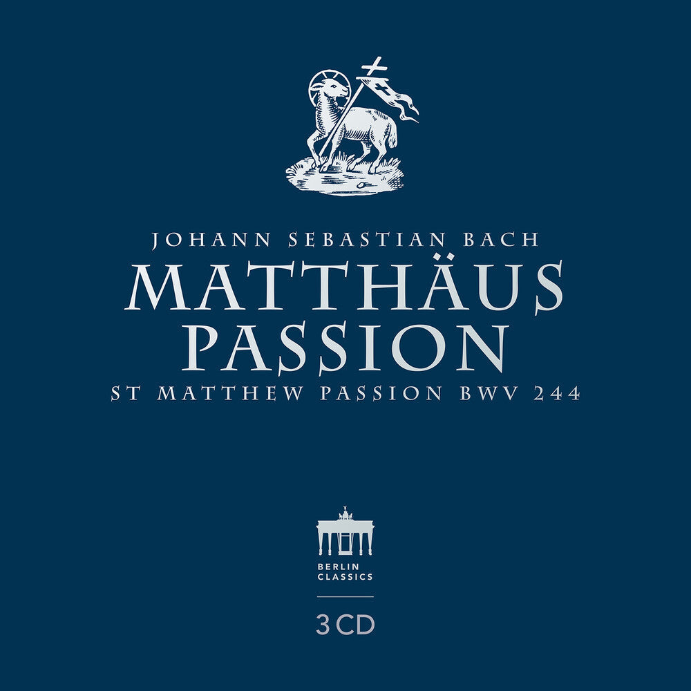J Bach .S. / Mauersberger / Adam - St Matthew Passion (3pk) Music CD