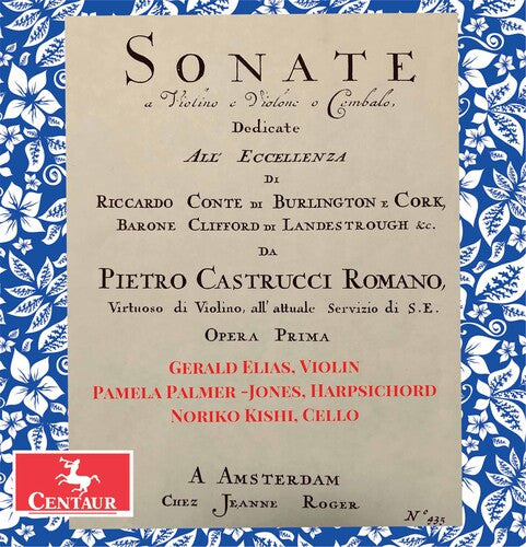 Castrucci / Elias / Kishi - Sonate A Violino E Violone - Music CD
