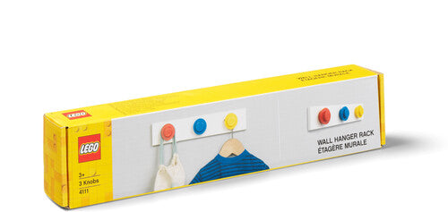 Room Copenhagen - Lego Wall Hanger Rack In Red Blue Yellow - Collectibles