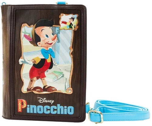 Loungefly Disney: - Classic Books Pinocchio Convertible Cross Body Bag - Special Products