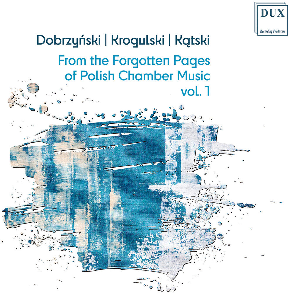 Dobrzynski / Polish Piano Trio / Sumlinska - From The Forgotten Pages Of Polish Chamber Music 1 Music CD
