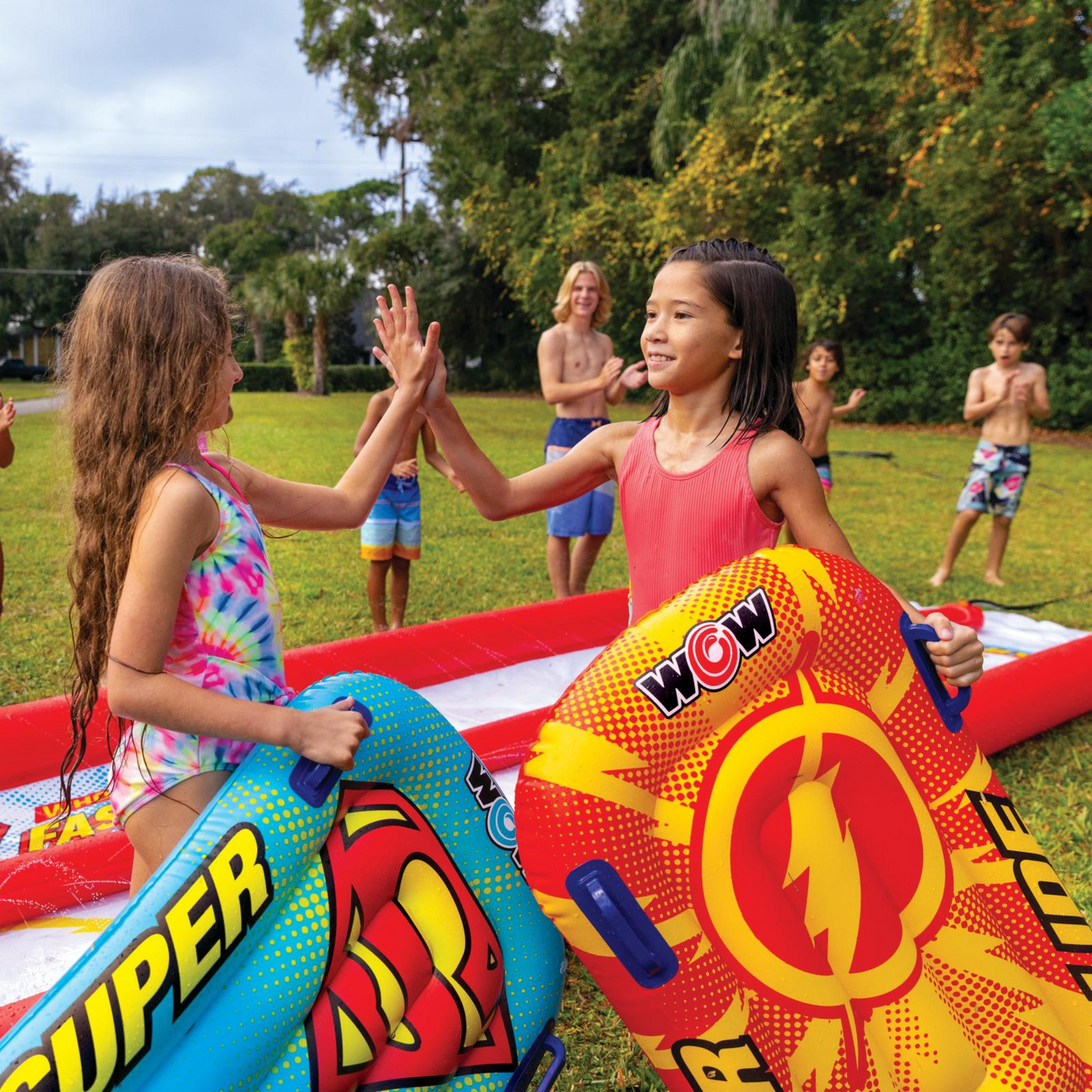 WOW Sports DC Comics Flash vs Superman Lawn Slide