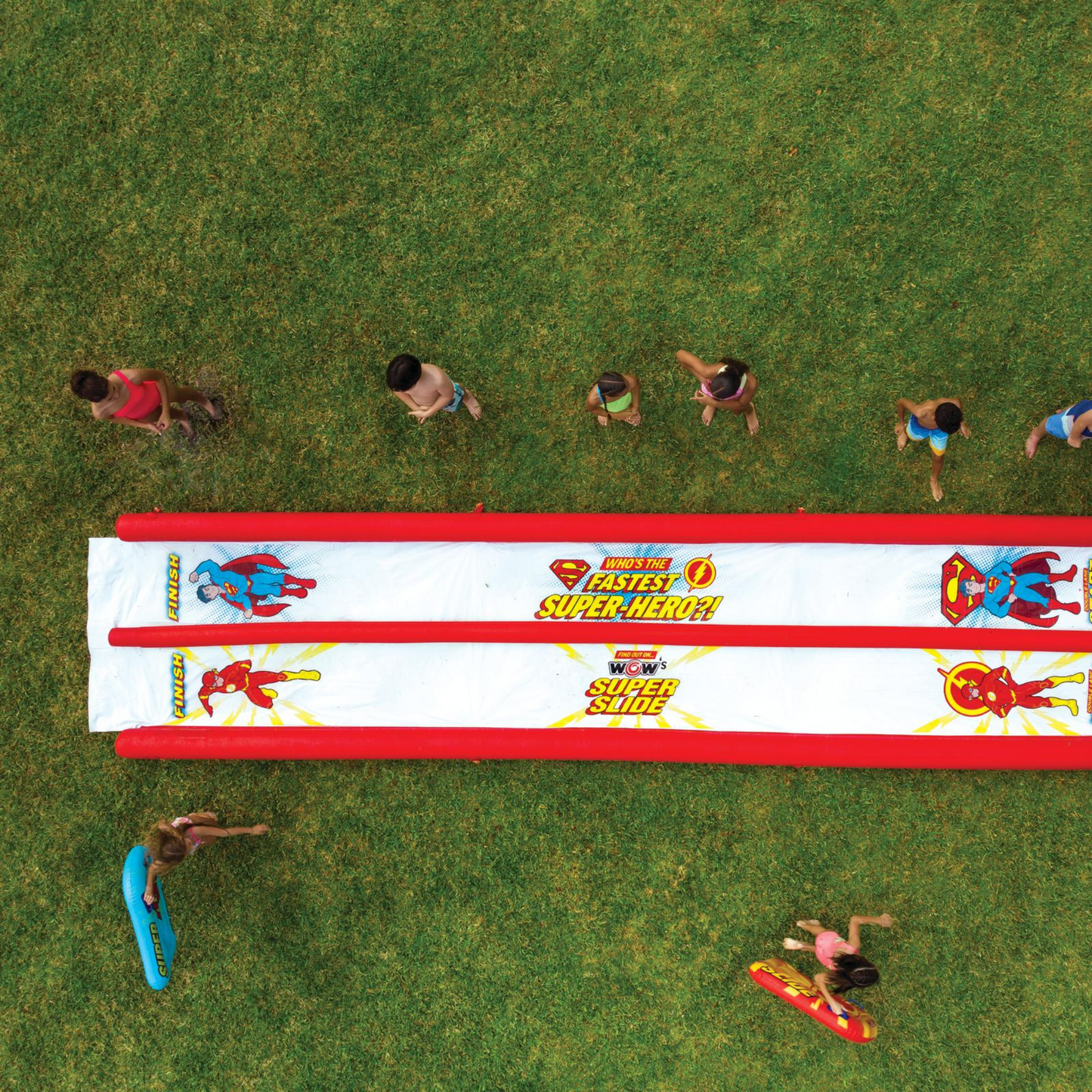 WOW Sports DC Comics Flash vs Superman Lawn Slide