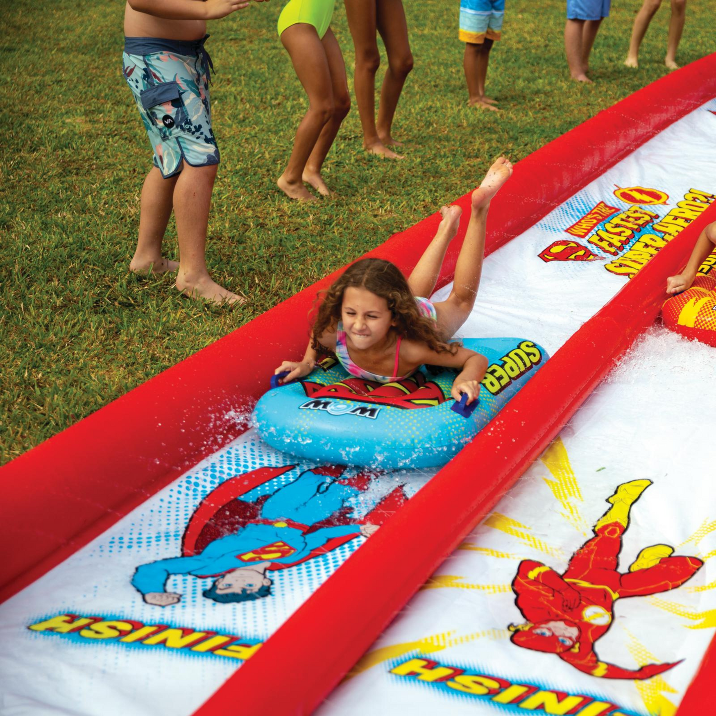 WOW Sports DC Comics Flash vs Superman Lawn Slide