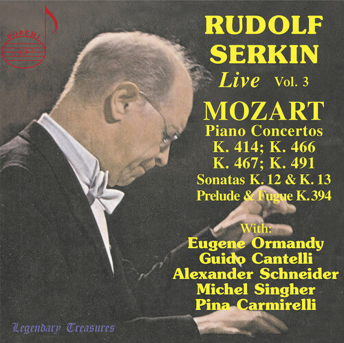 Mozart / Serkin / Carmirelli - Rudolf Serkin Live - Music CD