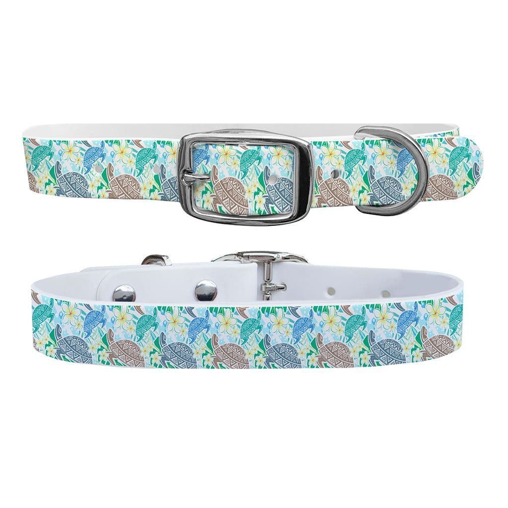 Sea Turtles Green Dog Collar