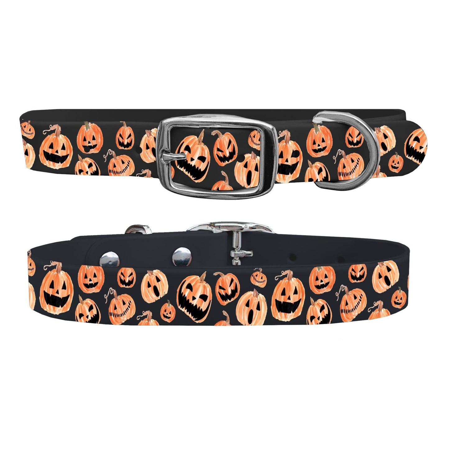 Jack-O-Lantern Dog Collar