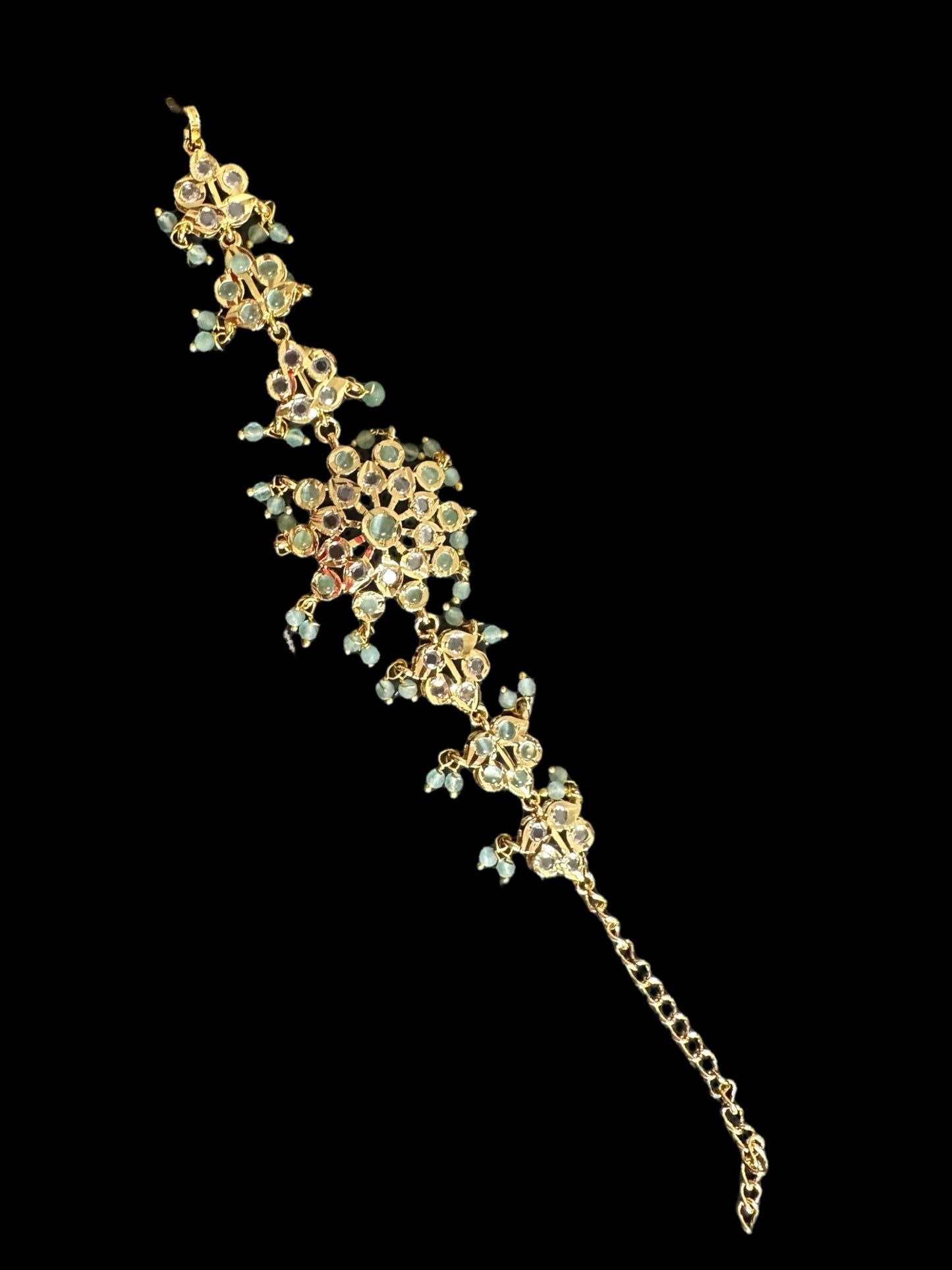 Amal hyderabadi bracelet in mint ( SHIPS IN 4 WEEKS )