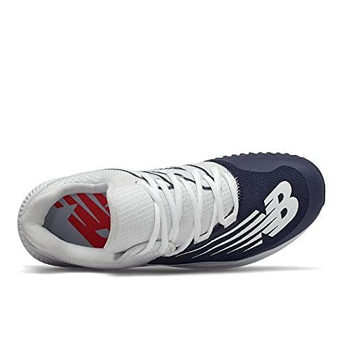 New Balance Men's FuelCell 4040 V6 Turf-Trainer Baseball Shoe, Team Navy/White, 9