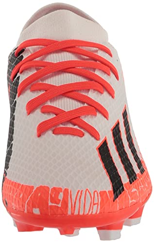 adidas Unisex X Speedportal Messi.3 Firm Ground Soccer Shoe, FTWR White/Core Black/Solar Red, 7 US Men