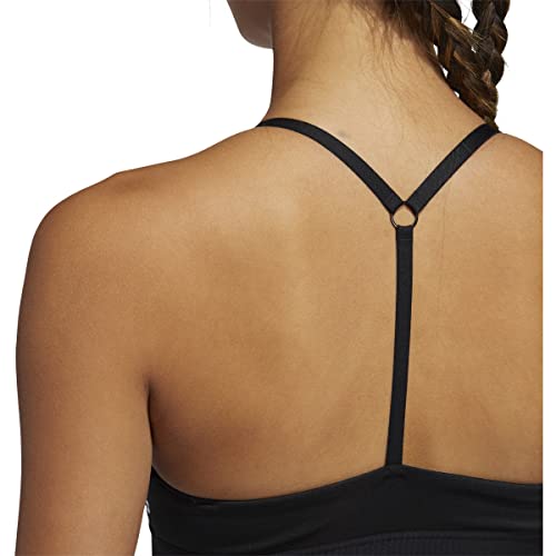 adidas Women's All Me Light Support Training Bra, Black/White, Medium