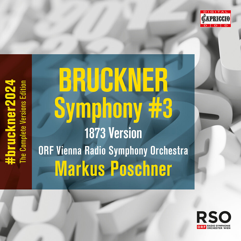 Bruckner / Orf Vienna Radio Symphony Orch - Symphony 3 (1873) Music CD