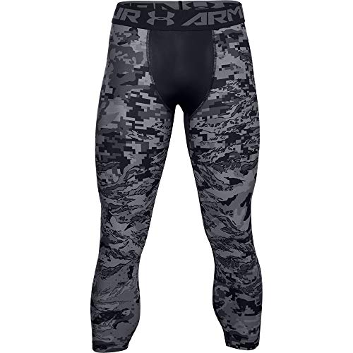 Under Armour Men's HeatGear 3/4 Printed Leggings , Black (001)/Black , Small