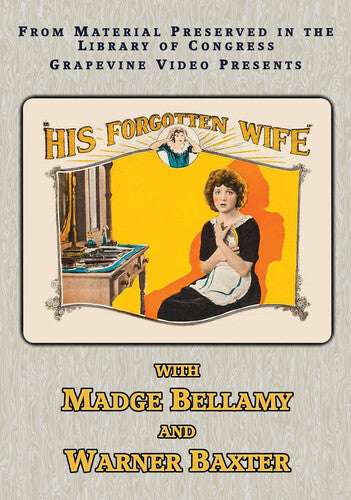 His Forgotten Wife (1924) - His Forgotten Wife (1924) - DVD