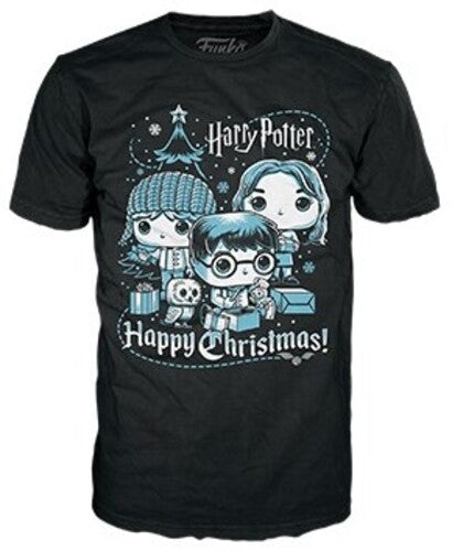 Funko Boxed Tee: - Harry Potter Holiday- Ron, Hermione, Harry- Xl - Collectibles