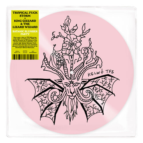 Tropical Fuck Storm & King Gizzard - Satanic Slumber Party - Pink Silkscreened - Vinyl Record