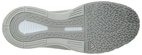 adidas Women's Crazyflight Bounce 2 Volleyball Shoe, White/Silver Metallic/Grey, 7.5 M US