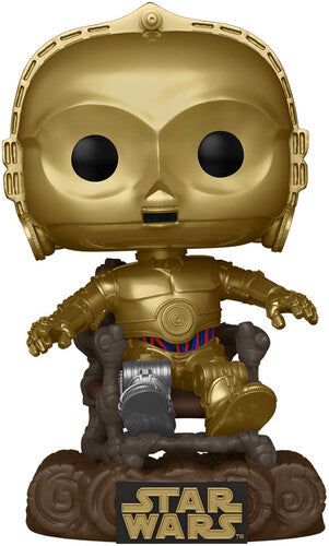 Funko Pop! Star Wars: - Return Of The Jedi 40th - C3p0 In Chair - Collectibles