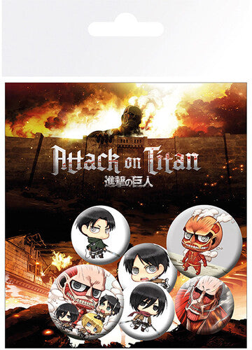Badge Pack - Attack On Titan - Chibi Badge Pack (season 1) - Novelties