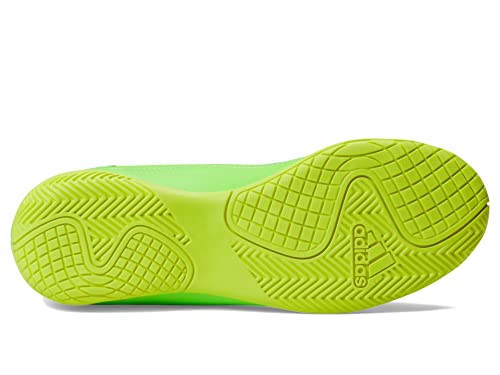 adidas X Speedportal.4 Indoor Soccer Shoe, Solar Green/Solar Red/Solar Yellow, 11 US Unisex Little Kid
