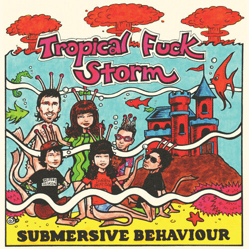 Tropical Fuck Storm - Submersive Behaviour - Clear/aqua Blue Smoke - Vinyl Record
