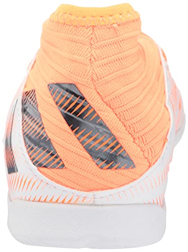 adidas Nemeziz .3 Indoor Soccer Shoe, White/Black/Screaming Orange, 6 US Unisex Big Kid