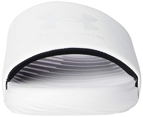 Under Armour Women's Ansa Fixed Strap Slide Sandal, White (101)/White, 10