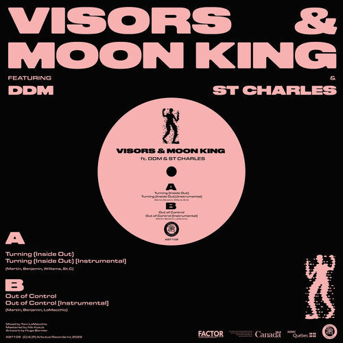 Visors & Moon King - Turning (inside Out) B/w Out Of Control - Vinyl Record