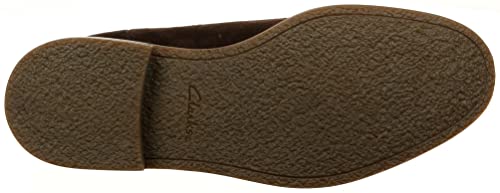 Clarks Men's Jaxen Chelsea Boot, Brown Suede, 10.5