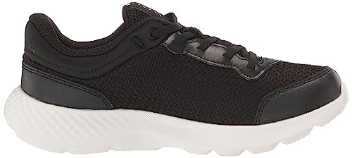 Under Armour Boy's Pre School Escape 4 Alternate Closure Running Shoe, (001) Black/White/White, 2.5 Little Kid