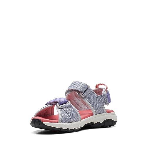 Clarks Girls Expo Sea K. Sport Sandal, Grey Combi, 2.5 Big Kid