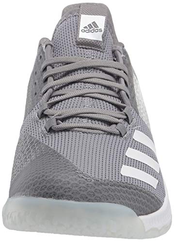 adidas Women's Crazyflight Bounce 3 Volleyball Shoe, Grey/FTWR White/Signal Coral, 13.5 M US