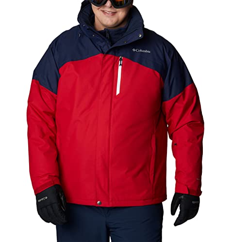 Columbia Men's Last Tracks Jacket, Mountain Red/Collegiate Navy, Large