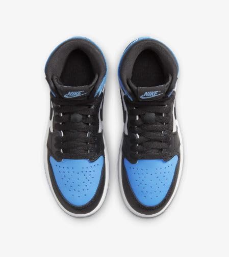 Nike Air Jordan 1 Retro High OG UNC Toe 2023 PS University Blue/Black/White Preschool Little Kid, 3 Little Kid
