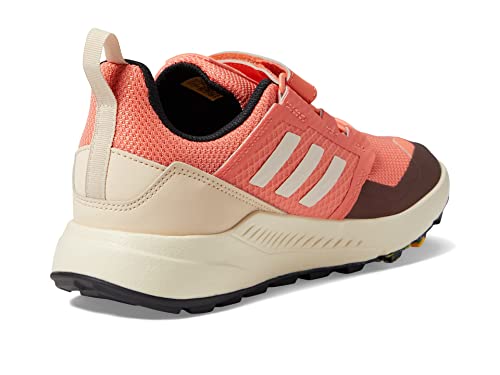 adidas Terrex Trailmaker Sneaker, Coral Fusion/Wonder White/Solar Gold, 13.5 US Unisex Little Kid
