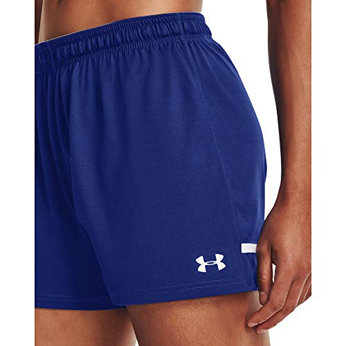 Under Armour Women's Squad Shorts , Royal Blue (400)/White , Small