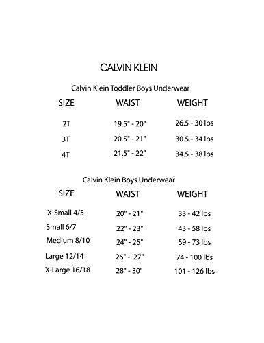Calvin Klein Boys' Little Cotton Assorted Boxer Briefs Underwear, 2 Pack-CK Statement Print Black, Neutral Gray, 4-5
