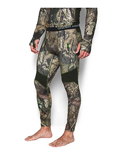 Under Armour Men's ColdGear Armour Scent Control Leggings, Break Up C/Velocity, XXX-Large