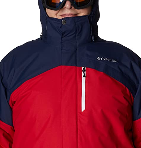 Columbia Men's Last Tracks Jacket, Mountain Red/Collegiate Navy, Large