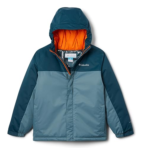 Columbia Boy's Hikebound™ Insulated Jacket (Little Kids/Big Kids) Metal/Night Wave 2XS (4-5 Little Kids)