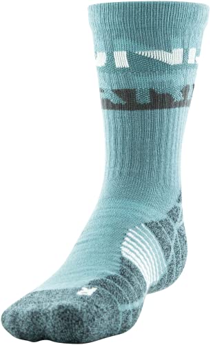 Under Armour Men's Standard Elevated Novelty Crew Socks, 3-Pairs, Fresco Green Assorted, Large