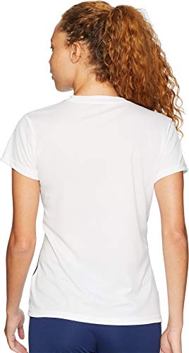 adidas Women's Core 18 AEROREADY Primegreen Regular Fit Soccer Short Sleeve Jersey, White/Black, Small